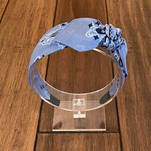Chambray Bandana Knot Tie Headband
