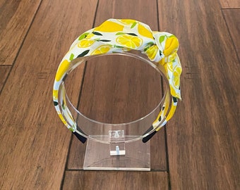 Lemons Knot Tie Headband