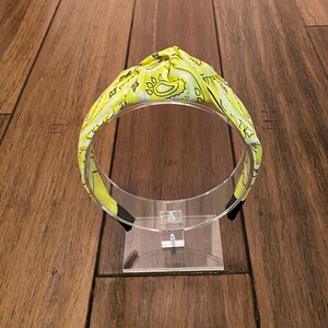 Yellow Bandana Top Knot Headband