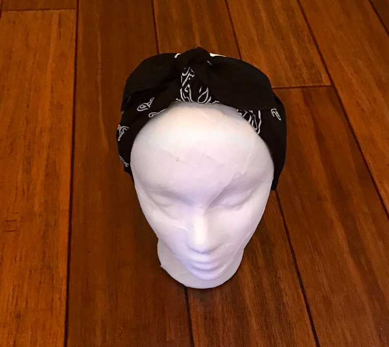Wide Bandana Headband Etsy