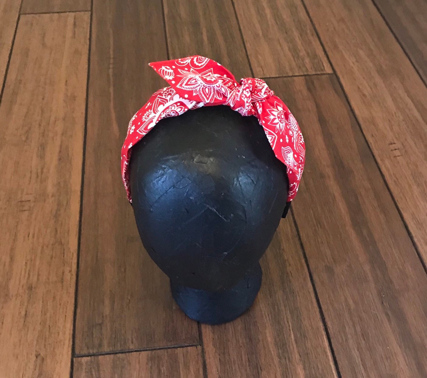 Floral Paisley Bandana Knot Tie Headband Etsy