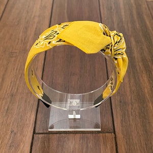 Mustard Bandana Knot Tie Headband