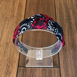 Rose Rockstar bandana hoofdband met knoop