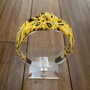 Mustard Top Knot Bandana Headband