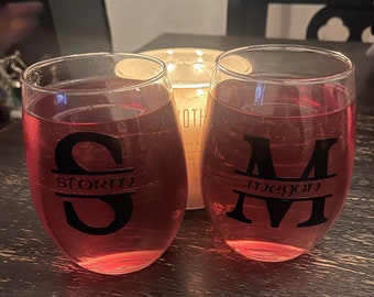 Customized Stemless Glasses