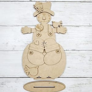 Scarecrow Pumpkin Shelf Sitter