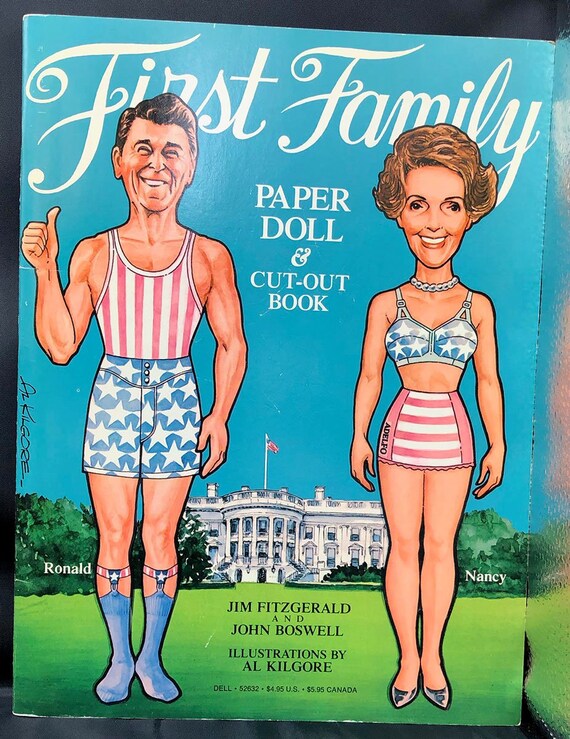 ronald reagan paper dolls
