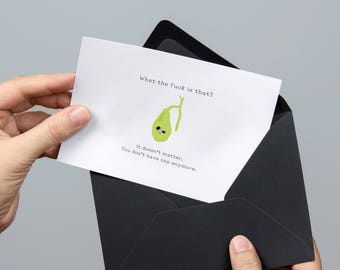 Funny gallbladder surgery card (cholecystectomy removal get well hospital greeting, wtf)