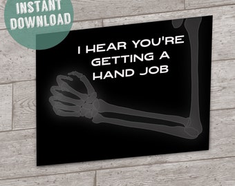 Funny Hand Surgery Card (Carpal Tunnel Surgery, Trigger Finger Surgery, Cyst removal surgery)