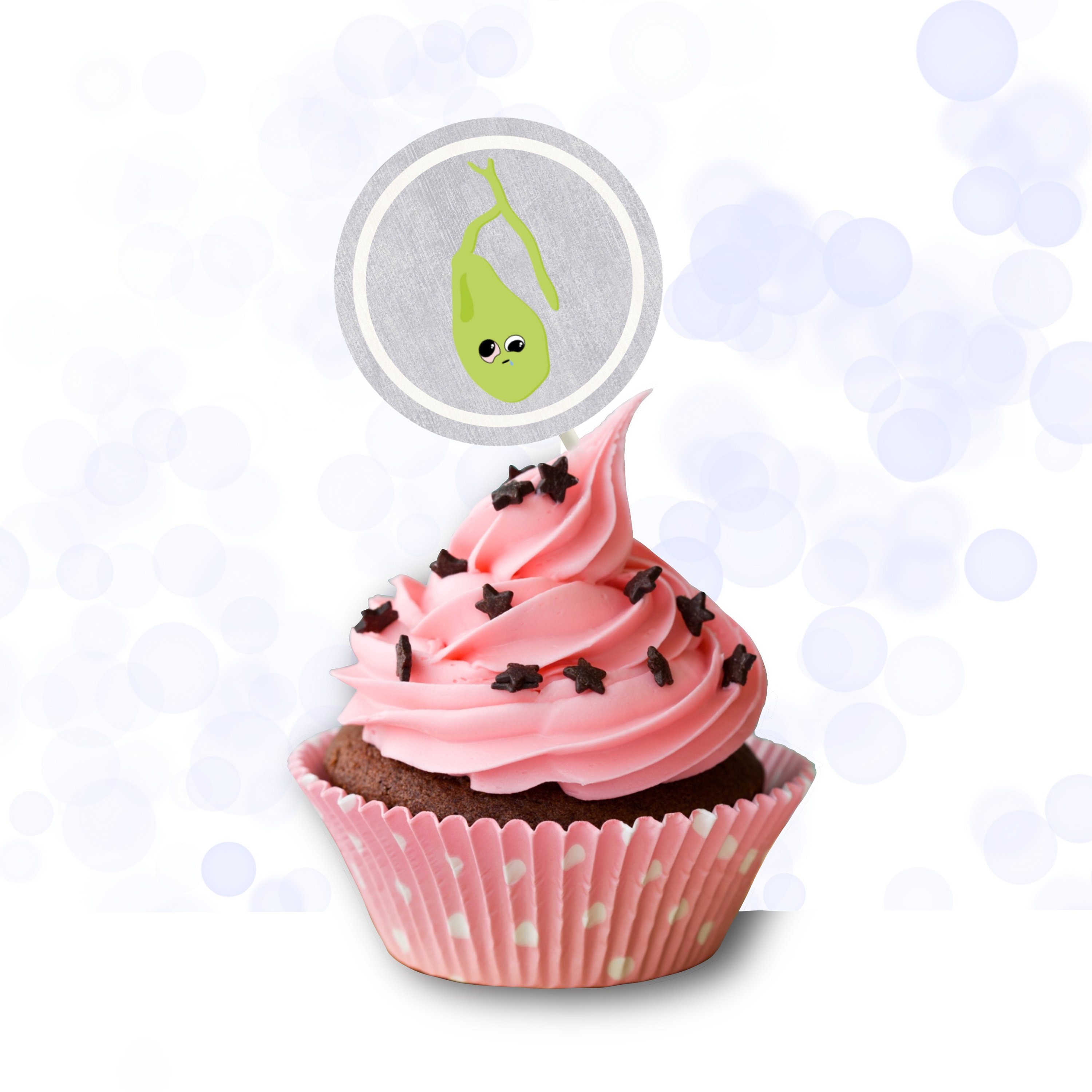 Gallbladder Surgery Party Cupcake Topper Decorations | Cholecystectomy | Funny, Humor, Surgery, Gallbladder Removal