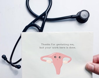 L'hystérectomie drôle va bien carte de voeux (hôpital de chirurgie d'ablation de l'utérus)
