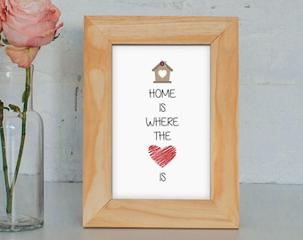 Home is Where the Heart Is Downloadable Print Wall Art