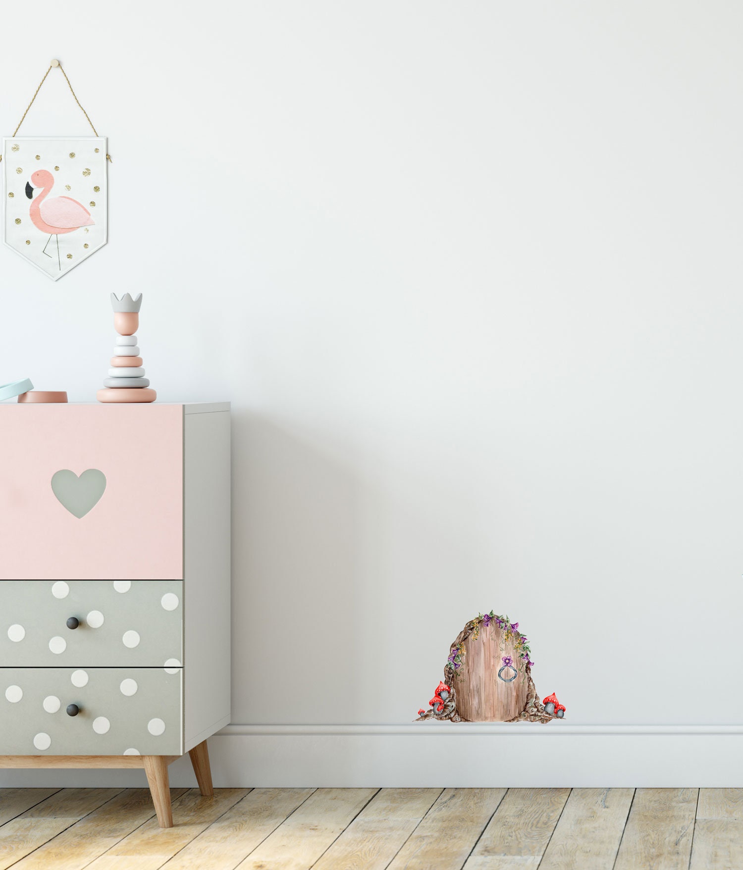 Mini Fairy Door Removable Wall Sticker - Etsy