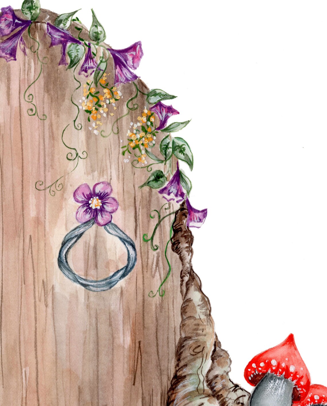 Mini Fairy Door Removable Wall Sticker - Etsy