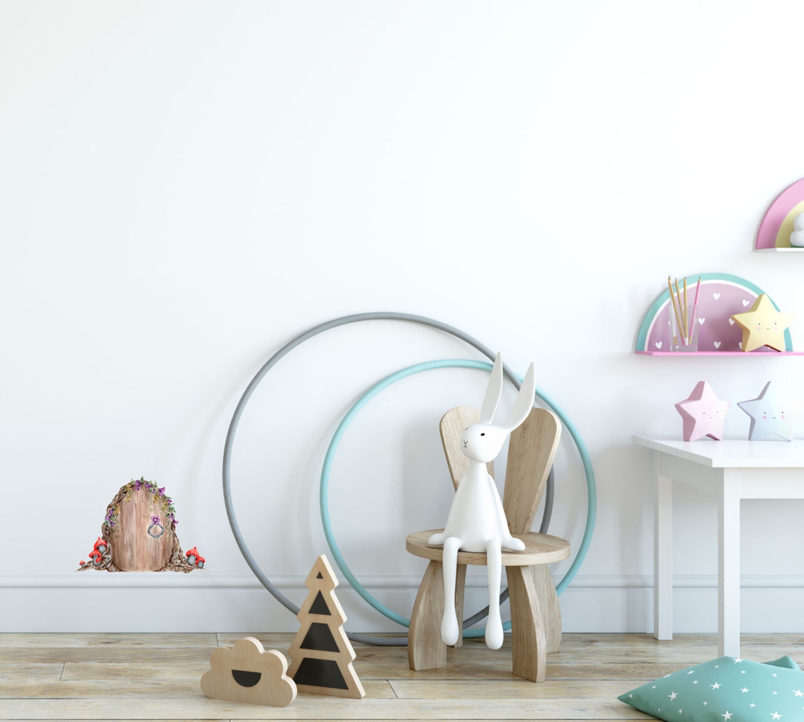 Mini Fairy Door Removable Wall Sticker - Etsy