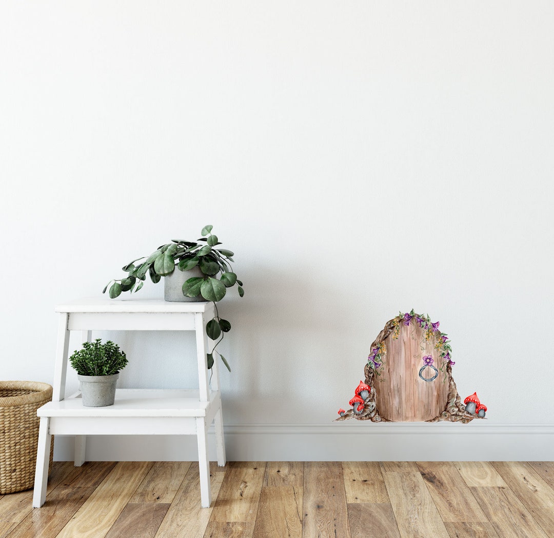 Mini Fairy Door Removable Wall Sticker - Etsy