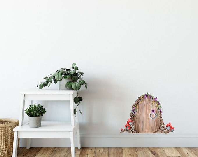 Flower Fairy Door Decal - Etsy Canada