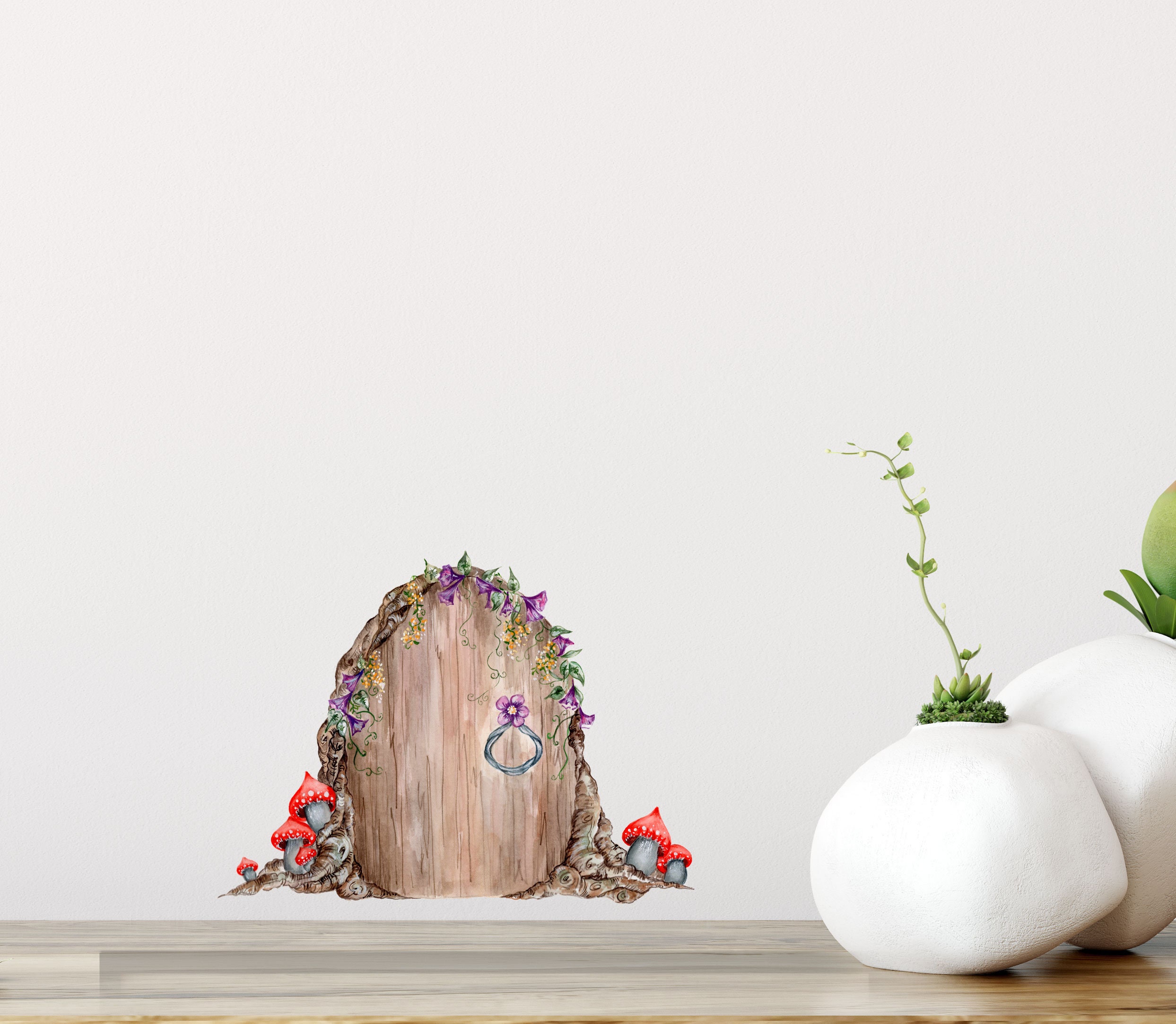 Mini Fairy Door Removable Wall Sticker - Etsy