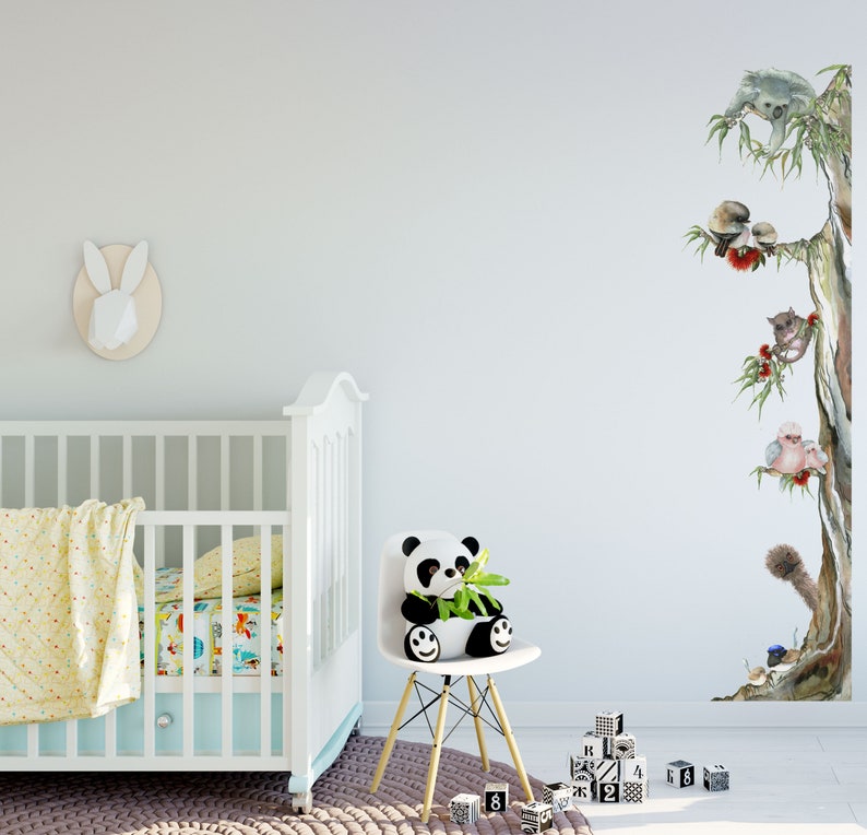 Unique Australian Animal Tree Removable Fabric Wall Sticker Etsy
