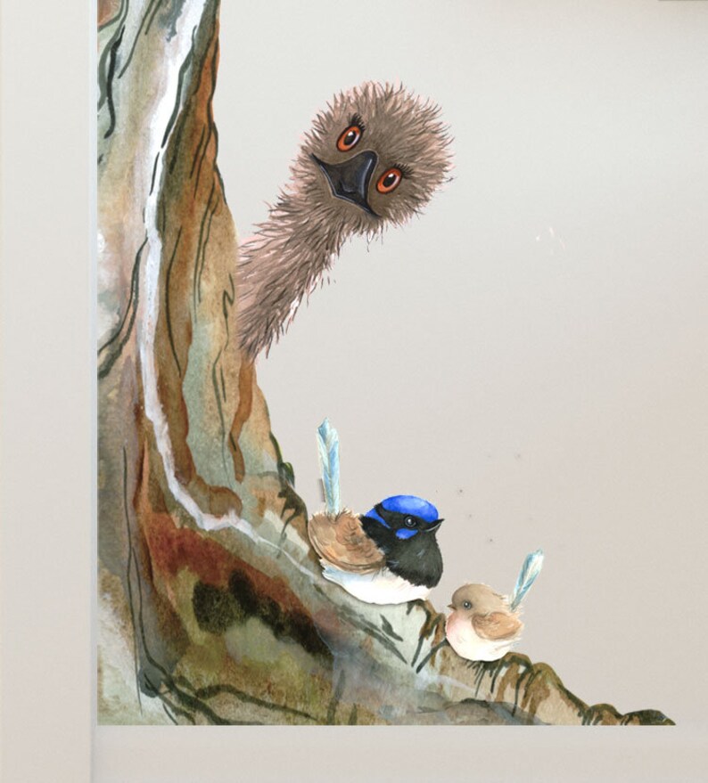 Unique Australian Animal Tree Removable Fabric Wall Sticker Etsy