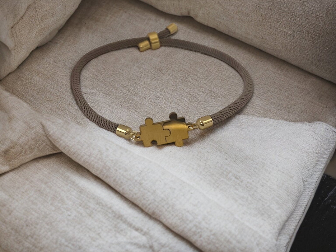 Puzzle Bracelet Minimalist Bracelet Puzzle Piece Bracelet Etsy