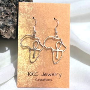Afrikanischer Ankh Schmuck, afrikanische Anch Ohrringe, Afrocentric Schmuck, Afrocentric Ohrringe, ägyptischer Schmuck, African Pride, Monat der schwarzen Geschichte
