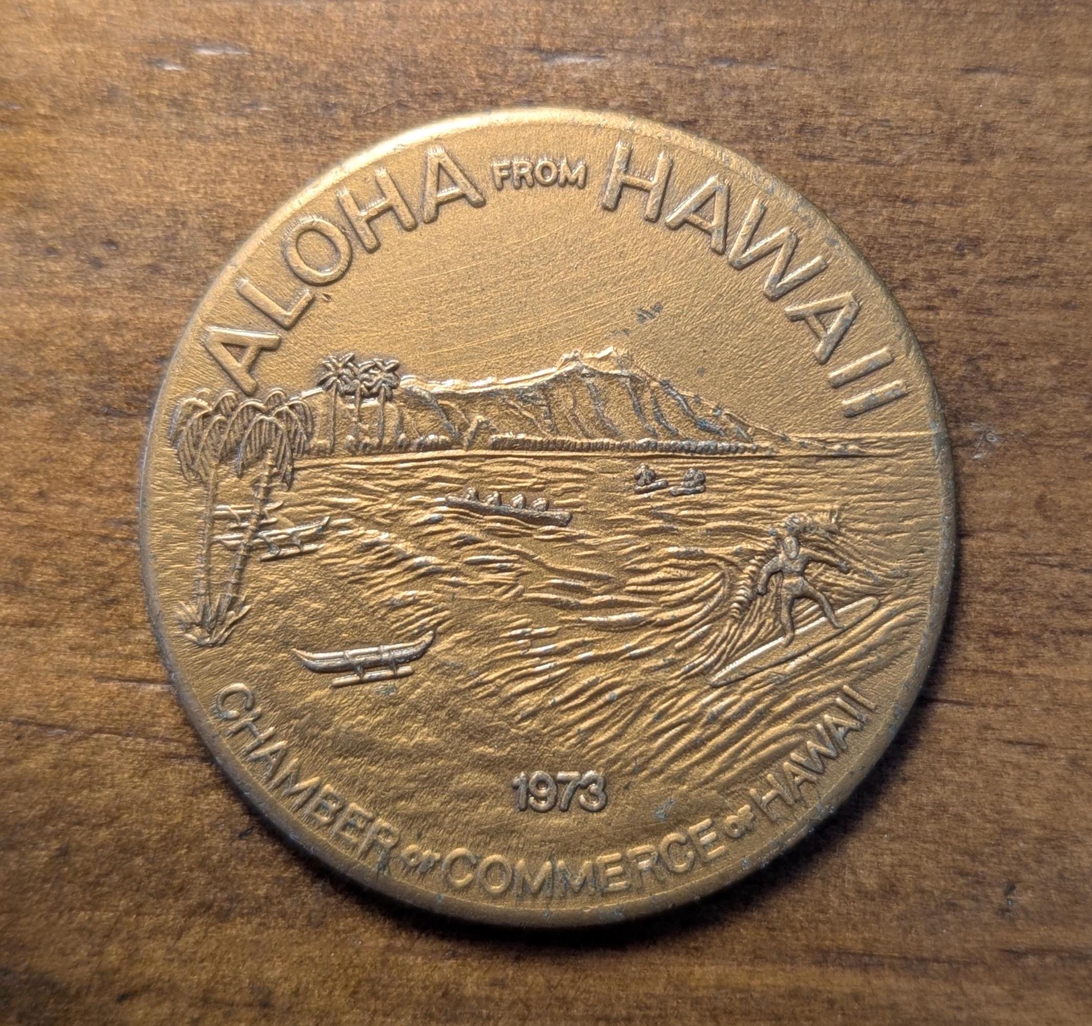 シルバー ゴールド アンティークコイン 1973 Hawaii Dollar Honolulu Aloha Ch #2626
