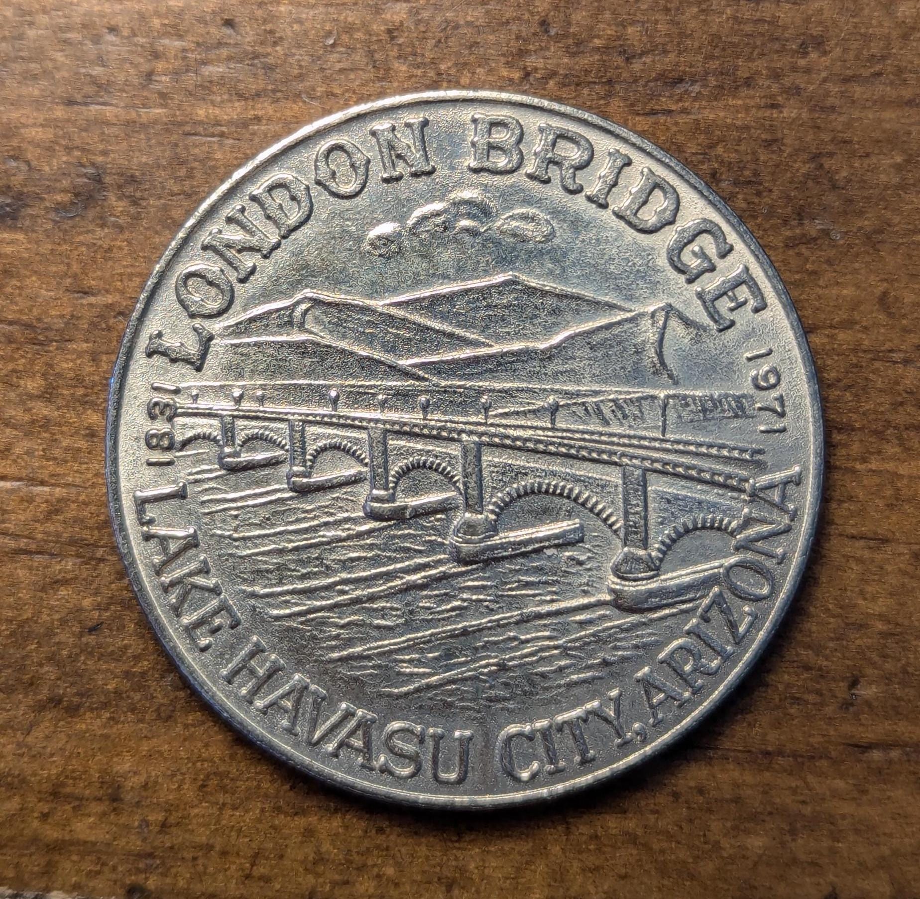 1971 Lake Havasu City, Arizona AZ London Bridge Rotary Club Good for Dollar  so Called Dollar Coin Token - Etsy