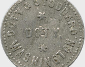 Doty, Washington WA Doty & Stoddard Lumber Good For 50 Trade Token