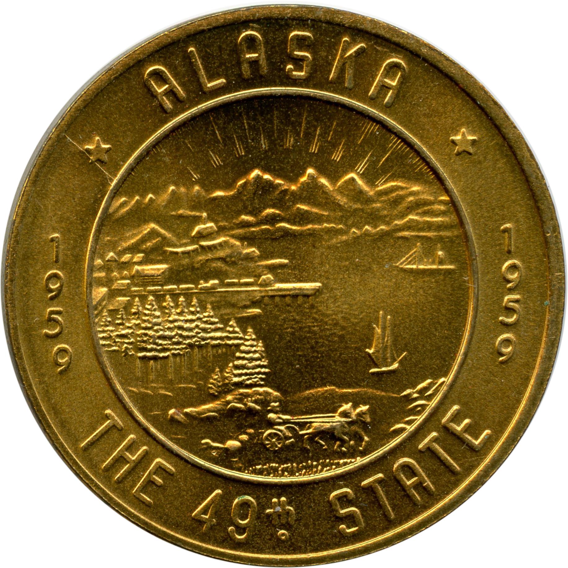 Alaska coin 1959 - Etsy 日本