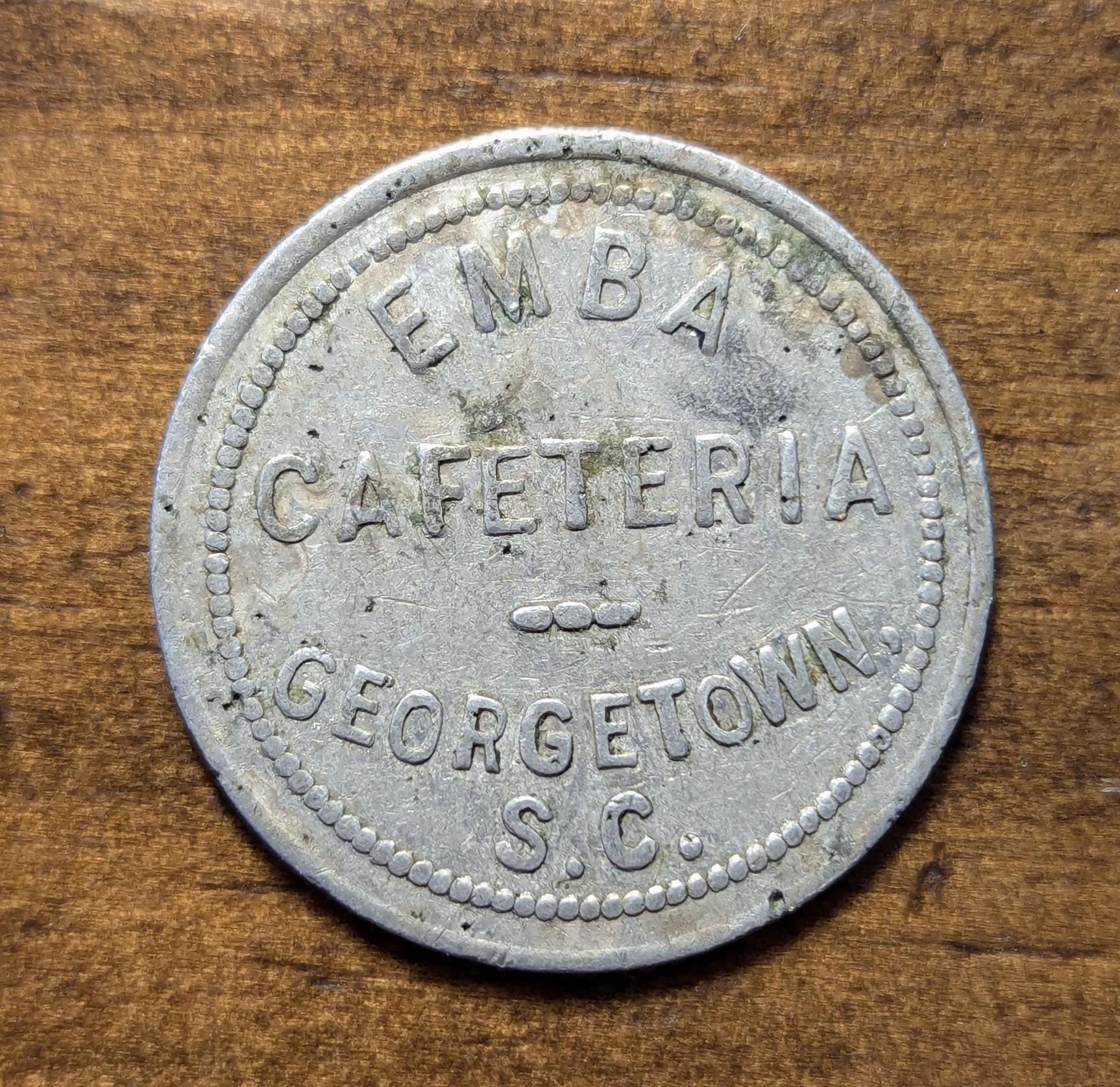 Georgetown, South Carolina SC Emba Cafeteria Lumber Scrip 10 Cent Coin  Trade Token - Etsy