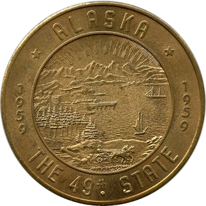 Alaska coin 1959 - Etsy 日本