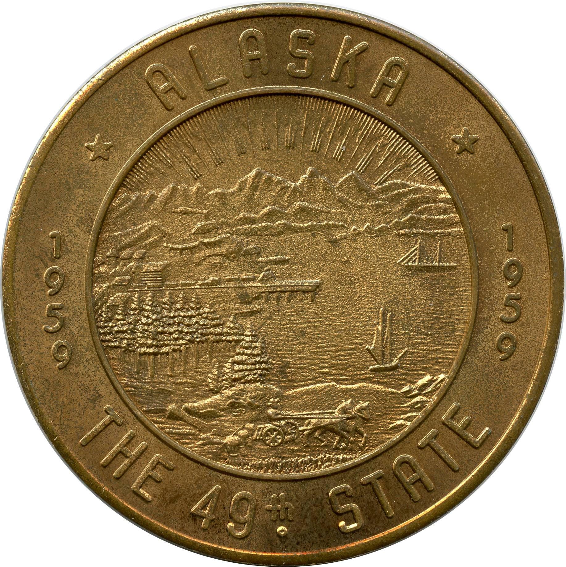 Alaska coin 1959 - Etsy 日本