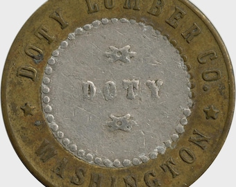 Doty, Washington WA Doty Lumber Co. Bimetallic Good For Dollar Trade Token