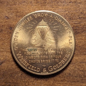 Seattle & Tacoma, Washington WA Weisfield and Goldberg Good Luck Jewelry Store George Washington Token