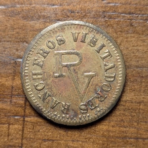 Santa Barbara, California CA Los Rancheros Visitadores Good For 5 Cents Trade Token