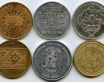 Boy Scouts National Jamboree Georgia Council New Orleans, Louisiana Saint Louis, Missouri Moraine Park, PA Coin Medal Token Lot