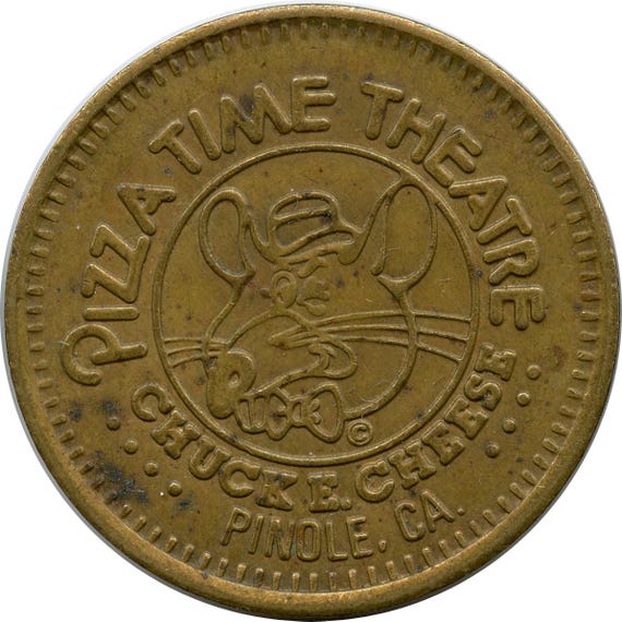 1981 Pinole, California CA Chuck E. Cheese Pizza Time Theatre