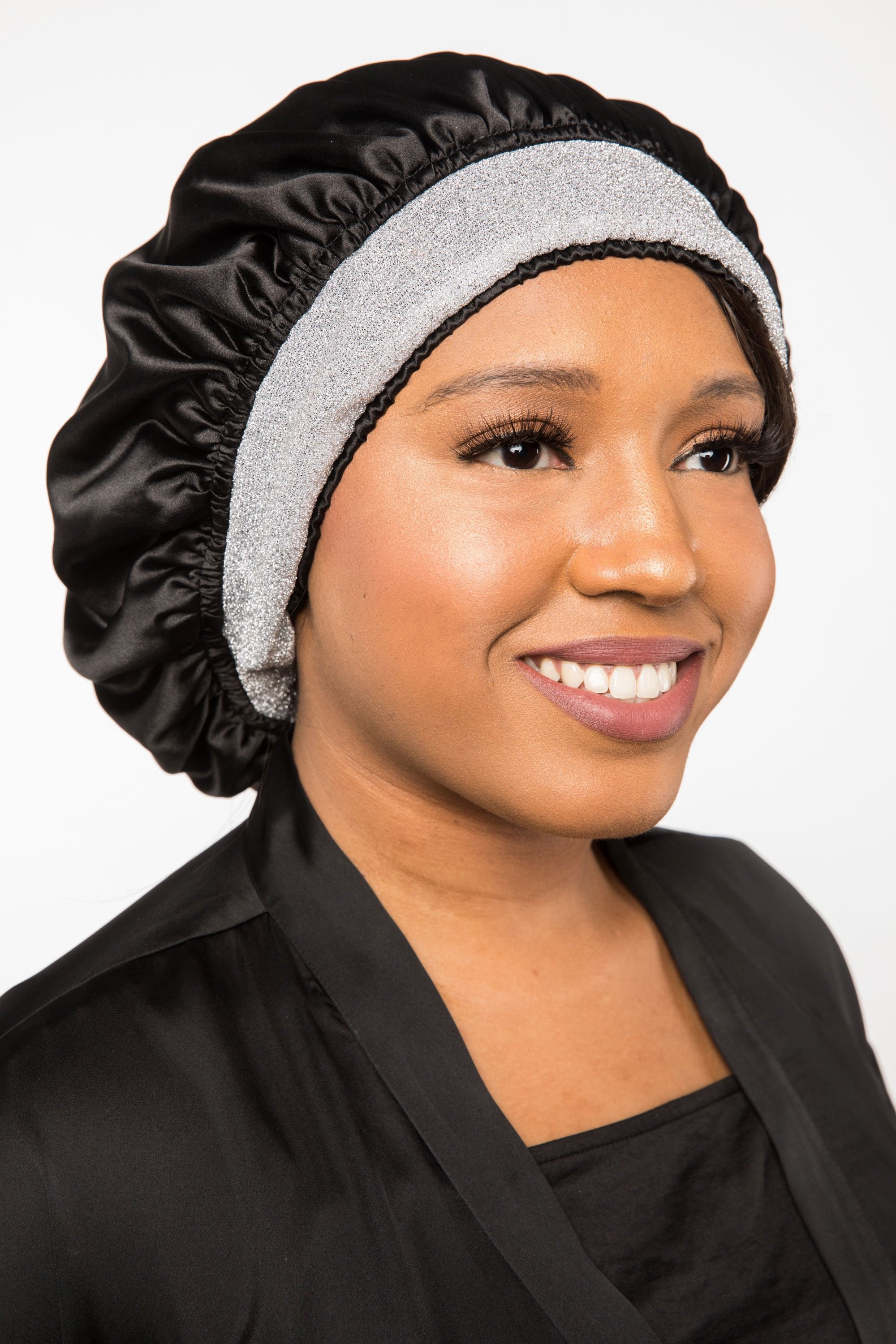 Satin Lined Head Wrap Black Satin Satin Etsy