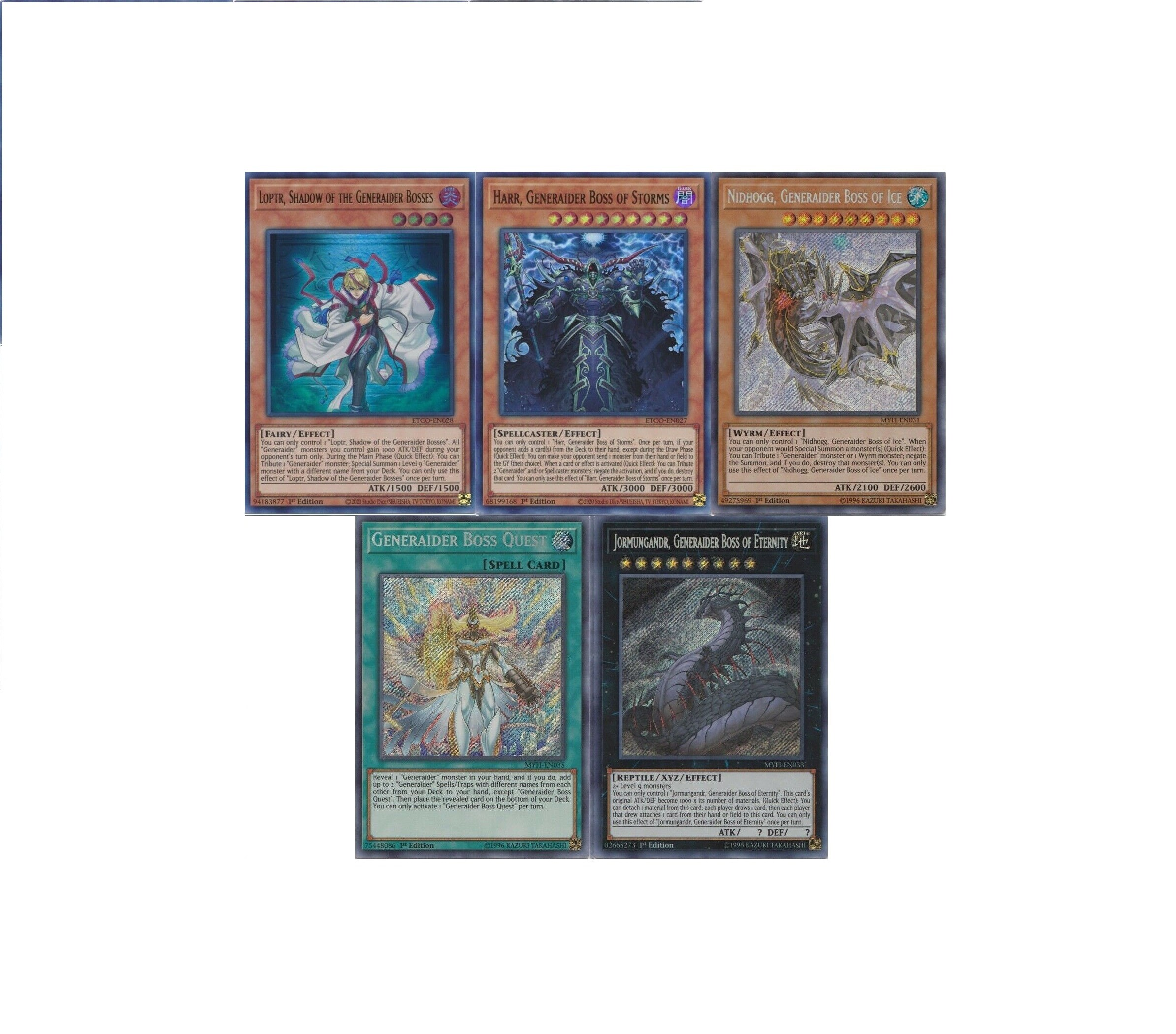 Yugioh Generaider 2021 Deck Loptr Harr Boss Stage Etsy