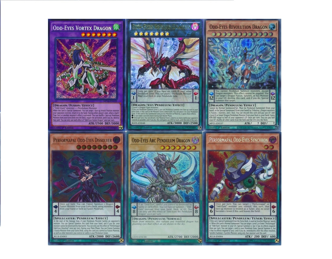 Yugioh Oddeyes Deck Tournament Deck Vortex Arc Pendulum Synchron NM Etsy