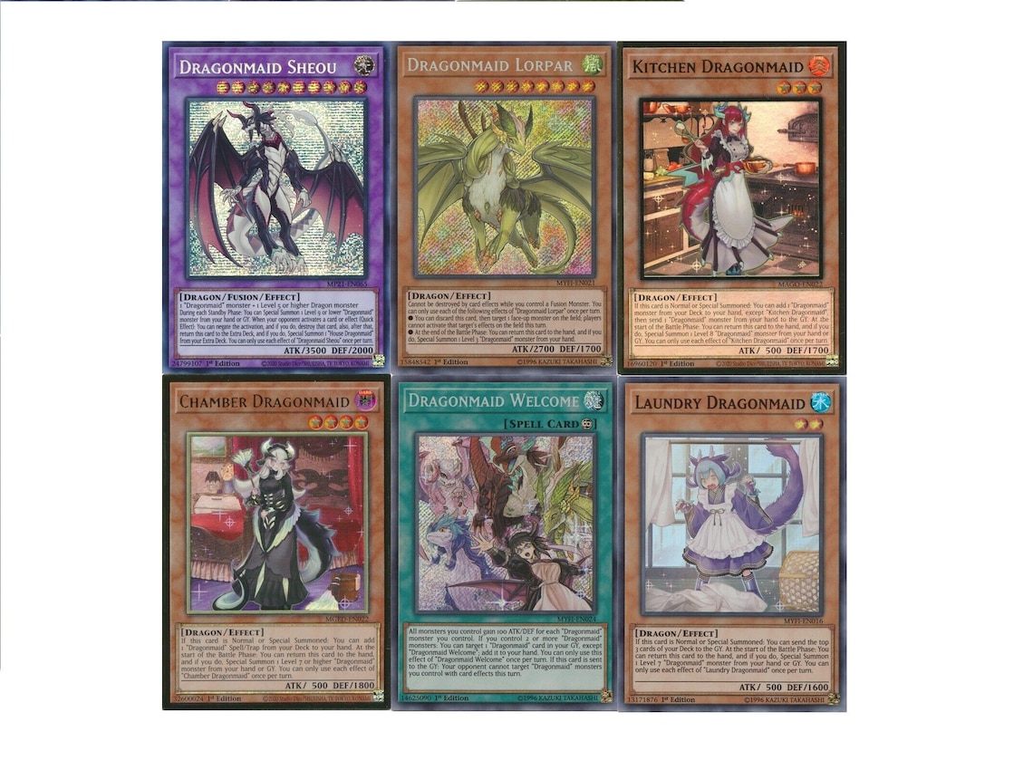 Yugioh Dragonmaid Tournament Deck Kitchen House Nurse NM Etsy
