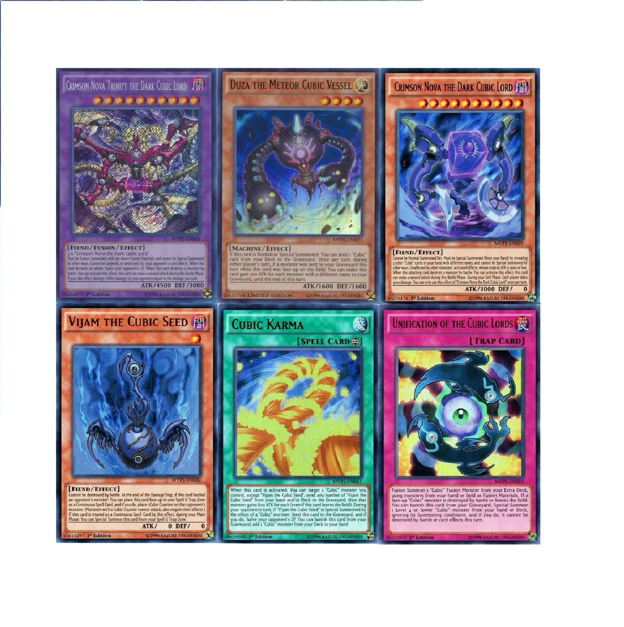 Yugioh Cubic 2021 Deck Nova Trinity Vijam Cubic Karma Etsy