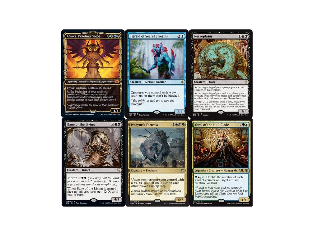 COUNTERS 100 Card Magic the Gathering Commander Deckedh Atraxa Vorel