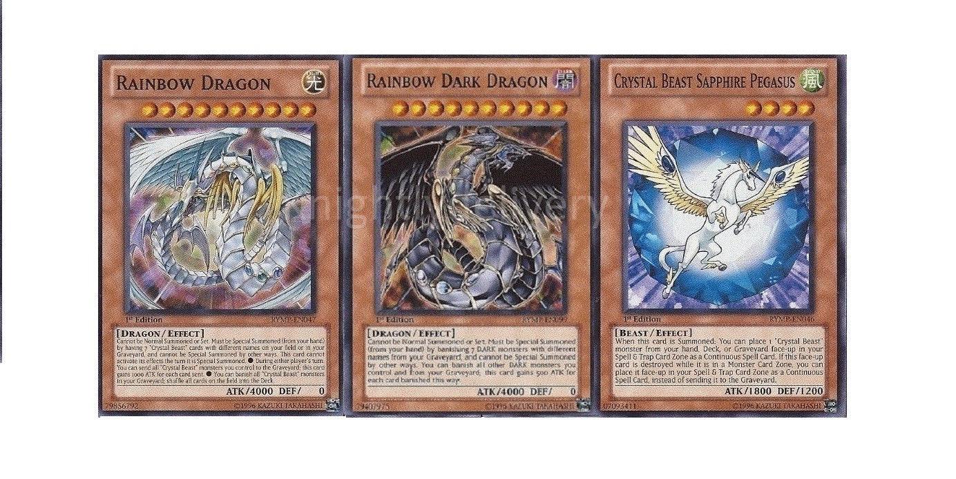 Yugioh Evil Jesse Anderson Deck Crystal Beast Rainbow Etsy Hong Kong