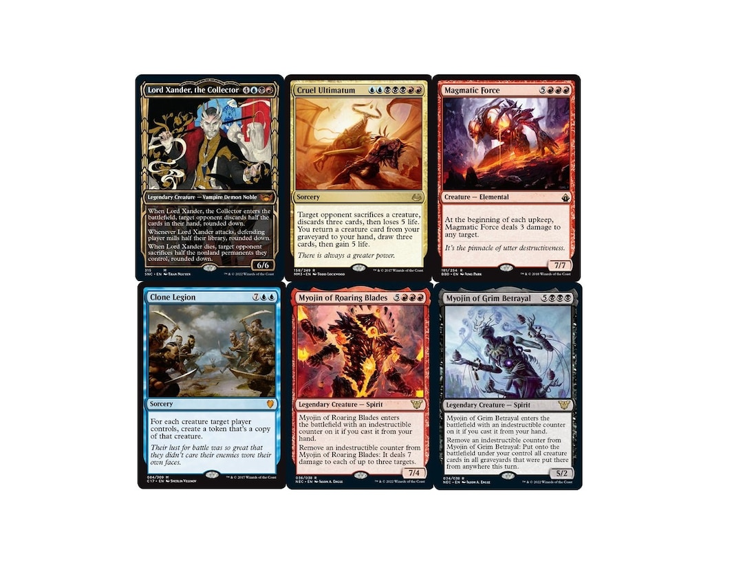 Lord Xander, the Collector Commander Deck EDH 100 Magic Custom Deck MTG Mordant Etsy