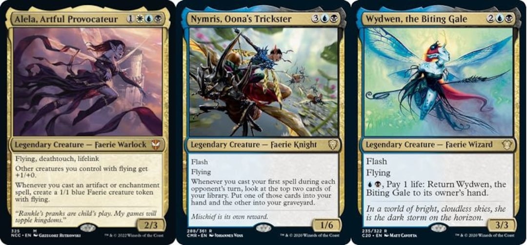 Custom Commander Deck Alela, Artful Provocateur Faerie Tokens EDH MTG