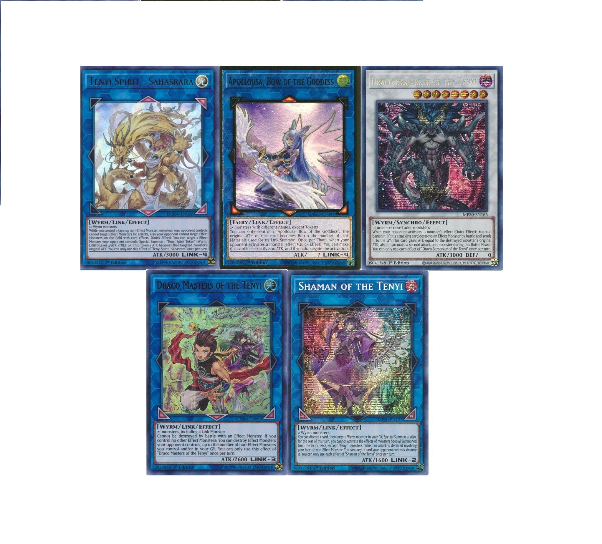 Yugioh Tenyi 2021 Deck Apollousa Sahasrara Shaman Etsy