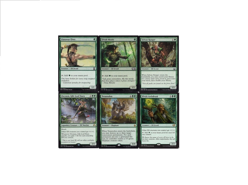 Mono Green Elf Ramp New Deck Elvish Archdruid Dwynen Magic The Gathering 60 Cards MTG
