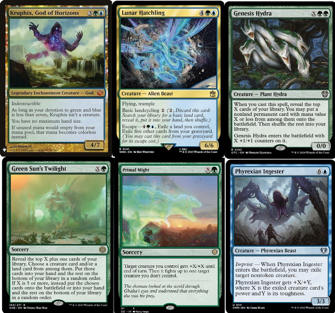 mtg kruphix commander deck Magic The Gathering - Kruphix, God of Horizons (152/165) IndestructibleAs long as your devotion to green and blue is less than seven Kruphix, God of Horizons -